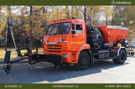 Мобильный комплекс БЦМ-257 для ямочного ремонта дорожного покрытия на шасси КАМАЗ 43253