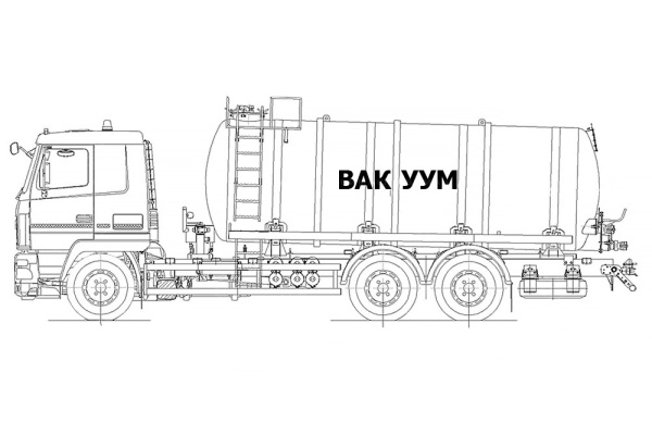 Автоцистерна вакуумная АВ-19 на МАЗ 6312С5 (Jurop PNR-124)