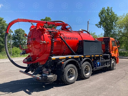 Автоцистерна вакуумная илососная АВИ-10/1 на КАМАЗ 65115 (Jurop PNR-124)