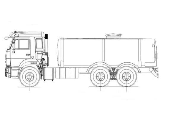 Автоцистерна АВИМАШ АЦПТ-9,5 на КАМАЗ 65115-48 (со спальным местом)