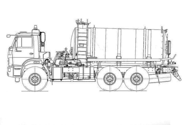 Автоцистерна АКН-10 на КАМАЗ 65115 (КО-505)