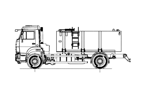 Автоцистерна АВИМАШ АЦПТ-7,5 на КАМАЗ 43253-69 (без спального места)