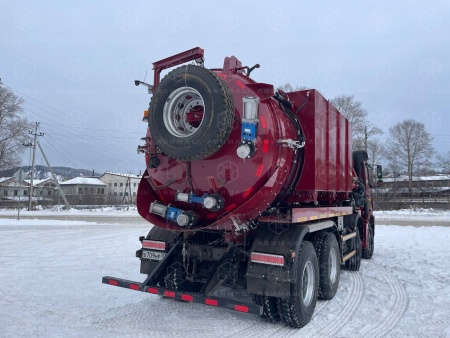Автоцистерна вакуумная илососная АВИ 18+2 на КАМАЗ NEO 8x4 (Jurop DL-400)