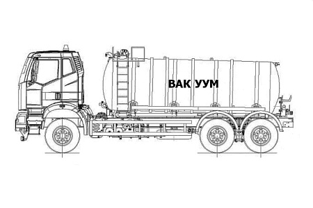 Автоцистерна вакуумная АВ-18 на FAW J6 CA3250P66K24L1TE5 (Jurop PNR-124)