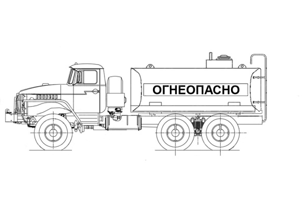 Автотопливозаправщик АВИМАШ АТЗ-10 на УРАЛ 4320-72Е5 (СВН-80)