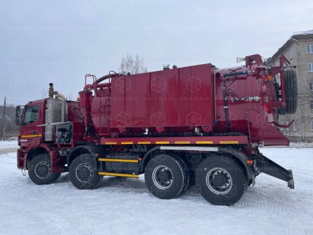 Автоцистерна вакуумная илососная АВИ 18+2 на КАМАЗ NEO 8x4 (Jurop DL-400)