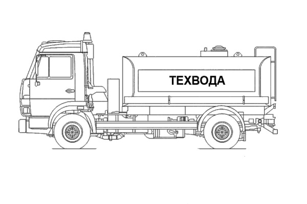 Автоцистерна АВИМАШ АЦТ-8 (техвода) на шасси КАМАЗ 43253-69 (СЦЛ-01А)