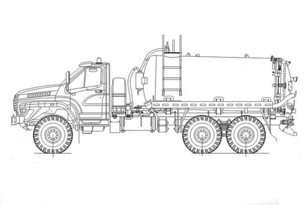Автоцистерна АКН-10 на УРАЛ NEXT (Jurop PNR-124 ATEX)