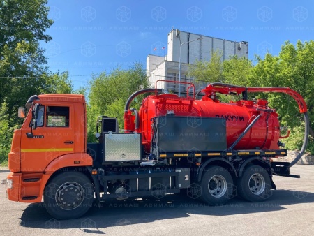 Автоцистерна вакуумная илососная АВИ-10/1 на КАМАЗ 65115 (Jurop PNR-124)