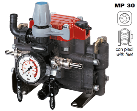 Насос мембранно-поршневой Comet серия МР30 (29,2 л/мин; 30 бар)