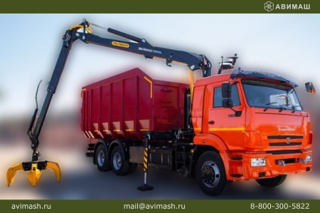Металловоз КАМАЗ 65115 с КМУ Велмаш VM10L