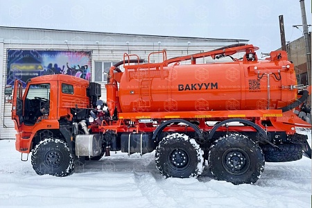 Автоцистерна вакуумная илососная АВИ-10 на КАМАЗ 43118 (Jurop PNR-124)