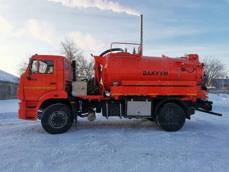 Автоцистерна вакуумная илососная АВИ-8/1 на КАМАЗ 53605 (Jurop PNR-124)