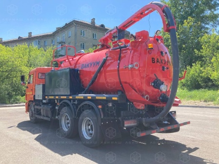 Автоцистерна вакуумная илососная АВИ-10/1 на КАМАЗ 65115 (Jurop PNR-124)