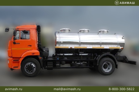 Автоцистерна для питьевой воды АВИМАШ АЦПТ-7,5 на шасси КАМАЗ 43253