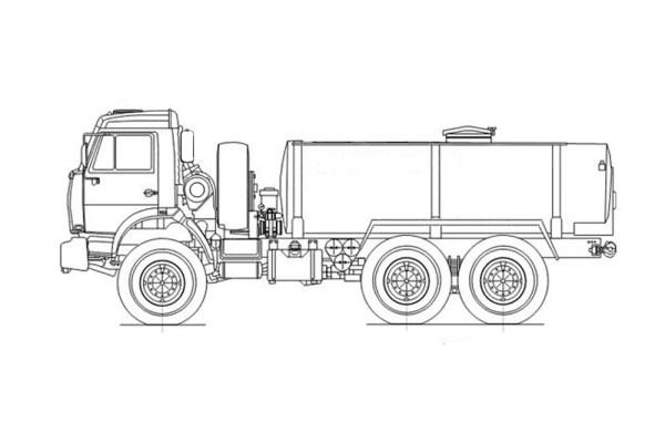 Автоцистерна АВИМАШ АЦПТ-9,5 на КАМАЗ 43118-50 (без спального места)