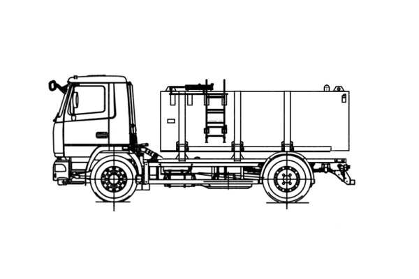 Автоцистерна АВИМАШ АЦПТ-7,5 на МАЗ 5340С2-013 (без спального места)