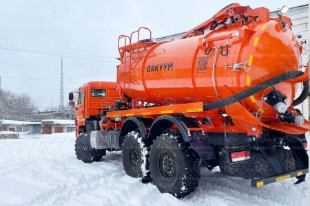 Автоцистерна вакуумная илососная АВИ-10 на КАМАЗ 43118 (Jurop PNR-124)