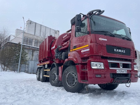 Автоцистерна вакуумная илососная АВИ 18+2 на КАМАЗ NEO 8x4 (Jurop DL-400)