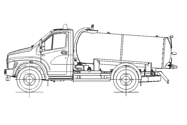 Автоцистерна АКН-4 на ГАЗ NEXT (КО-505)