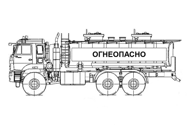 Автотопливозаправщик АВИМАШ АТЗ-18 на КАМАЗ 65224-53 (СВН-80)