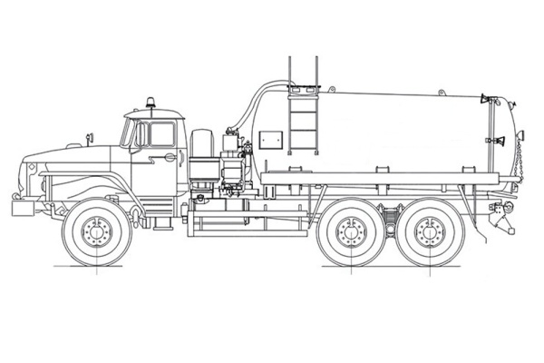 Автоцистерна АКН-10 на УРАЛ 4320 (КО-510)