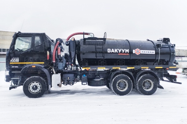 Автоцистерна вакуумная илососная АВИ-12 на FAW J6 (Jurop DL-400)
